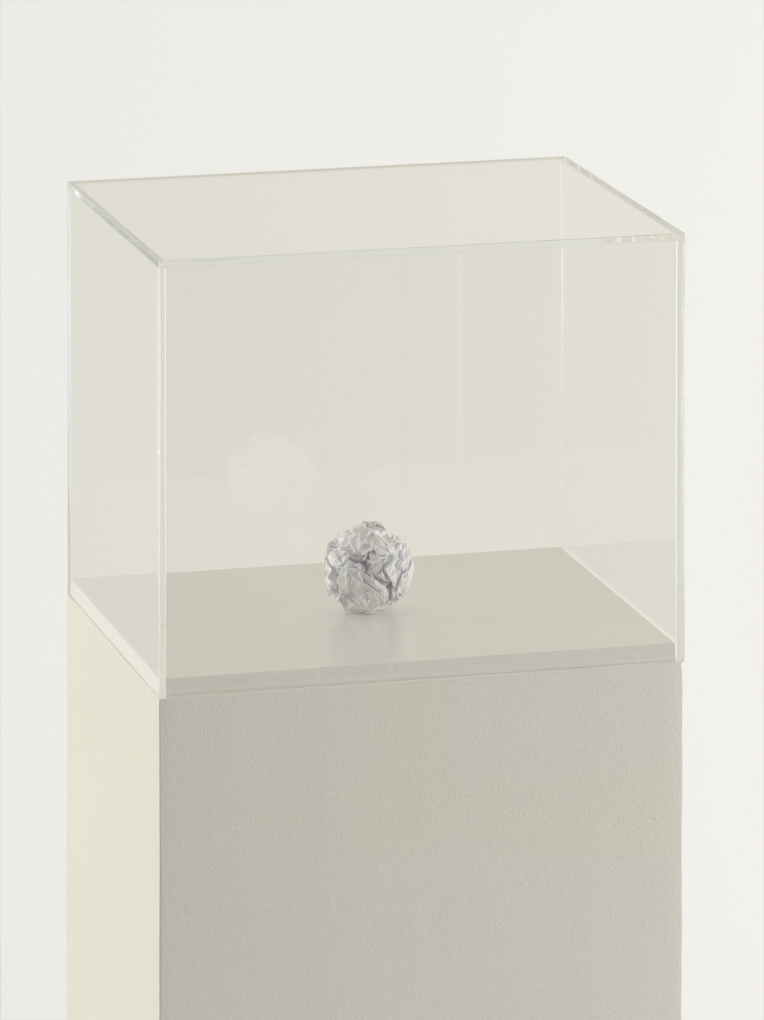 Martin Creed. Work No. 301: A sheet of paper crumpled into a ball. (2003)