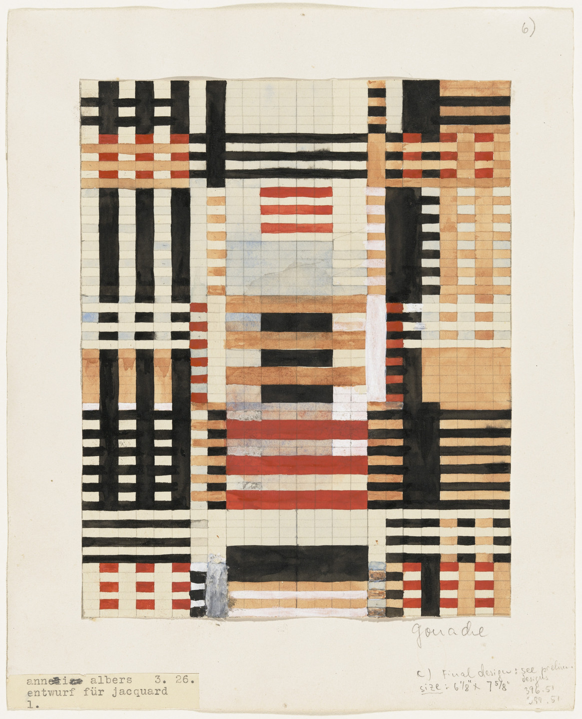 Anni Albers. Preliminary Design for Wall Hanging. 1926
