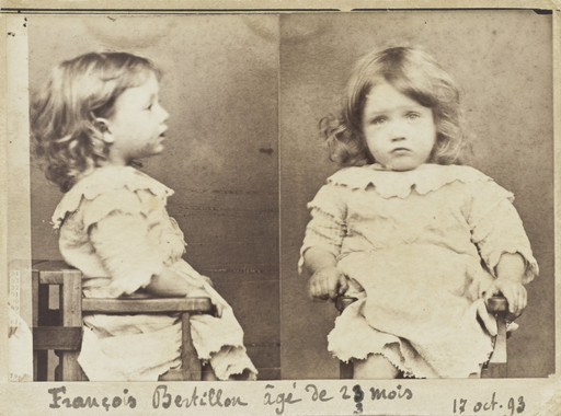 Alphonse Bertillon. François Bertillon, 23 months (Baby, Gluttony, Nibbling All the Pears from a Basket. October 17, 1893