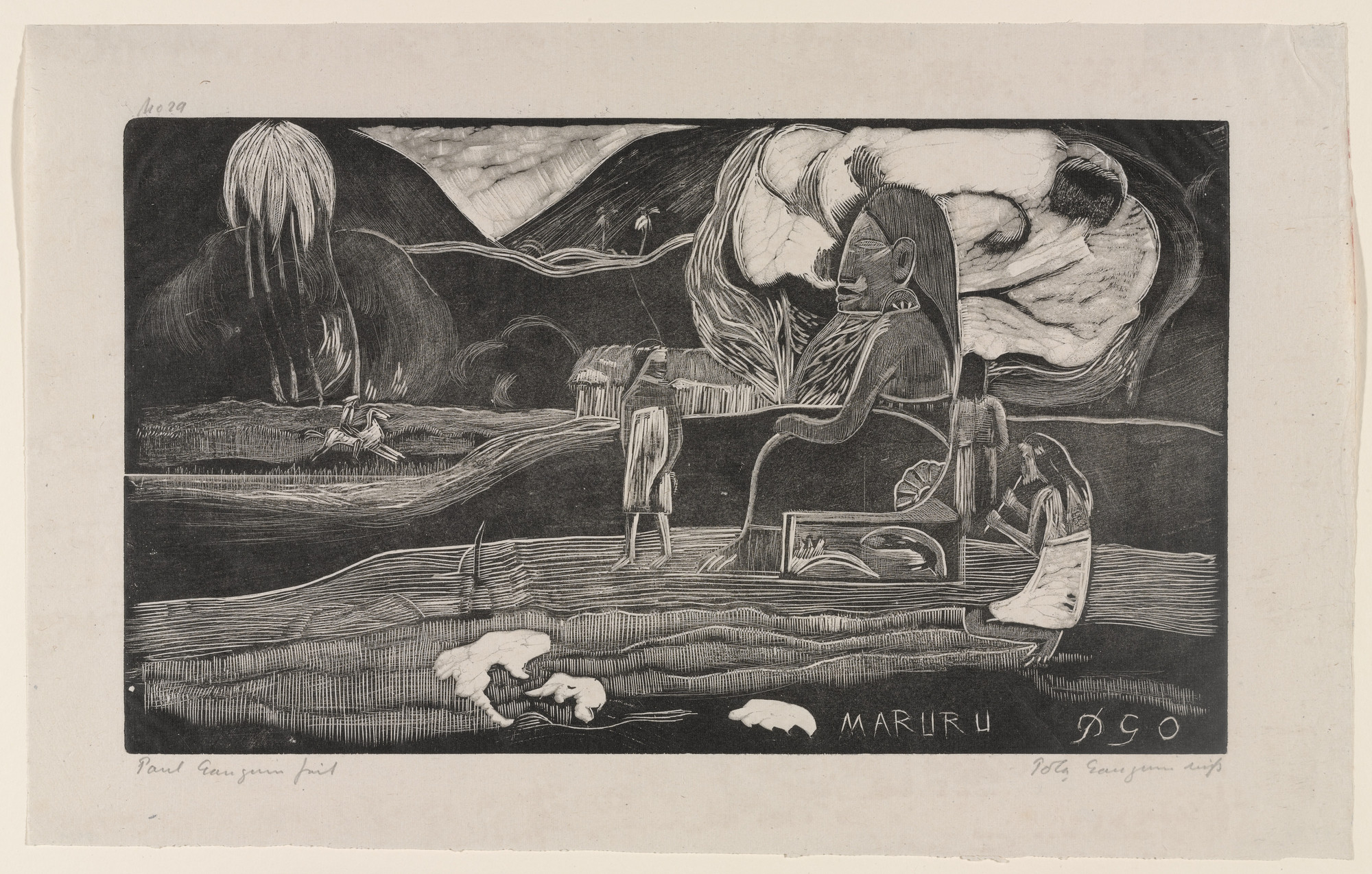 Paul Gauguin. Maruru (Offerings of Gratitude). 1893-94, printed 1921