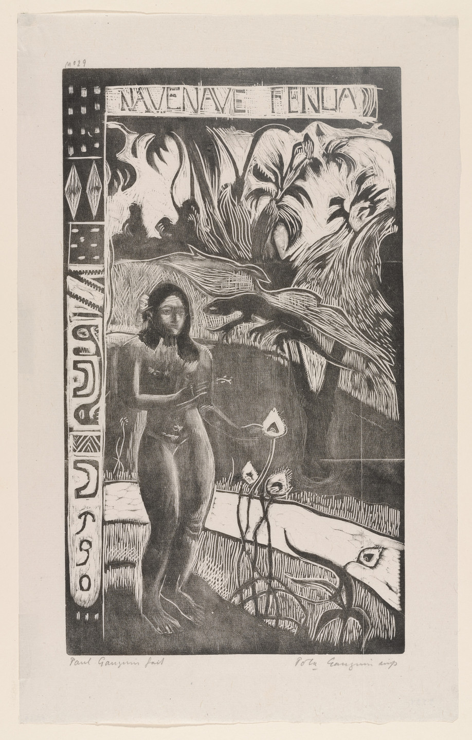 Paul Gauguin. Nave Nave Fenua (Wonderful Earth). 1894, printed 1921