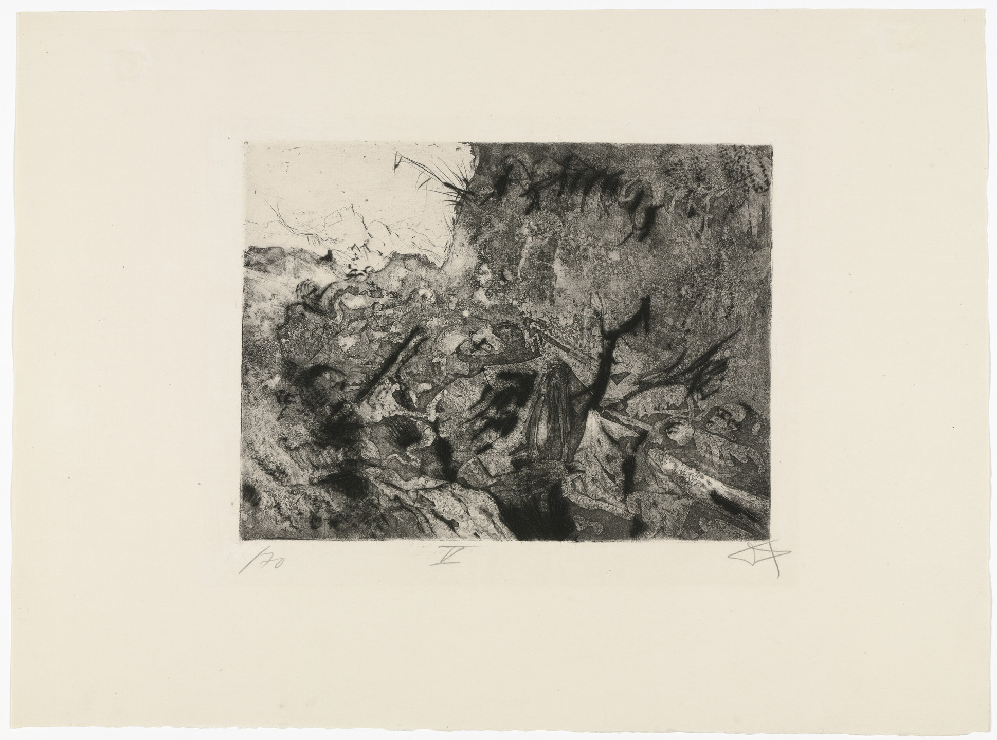 Otto Dix. Abandoned Position near Vis-en-Artois (Verlassene Stellung bei Vis-en-Artois) from The War (Der Krieg). 1924