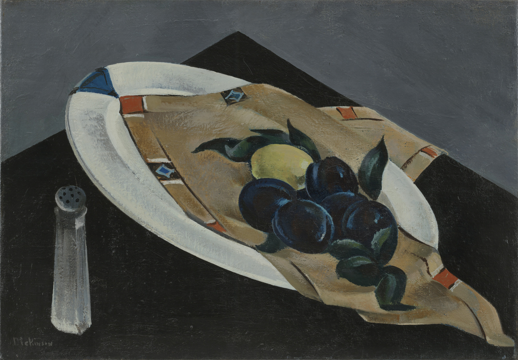 Preston Dickinson. Plums on a Plate. 1926