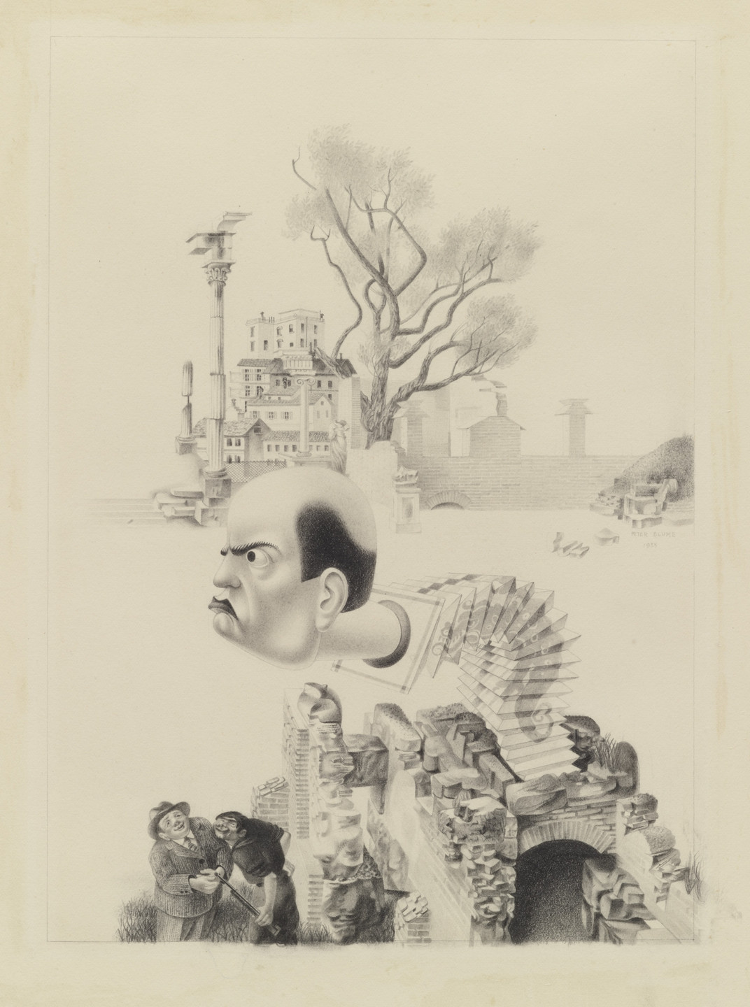 Peter Blume. Jack-in-the-Box (Study for The Eternal City). 1933