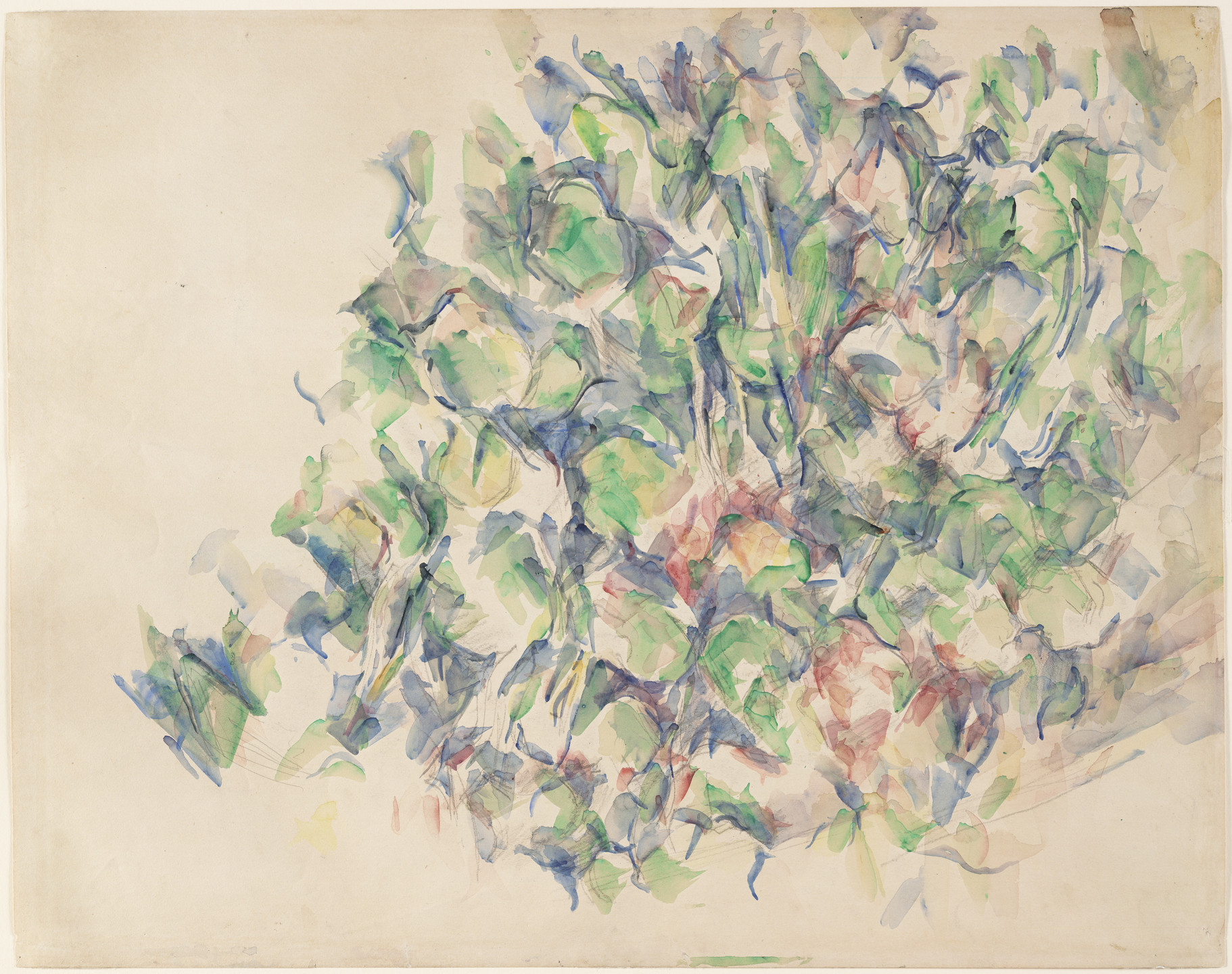 Paul Cézanne. Foliage (recto); Study of Trees (verso). 1895