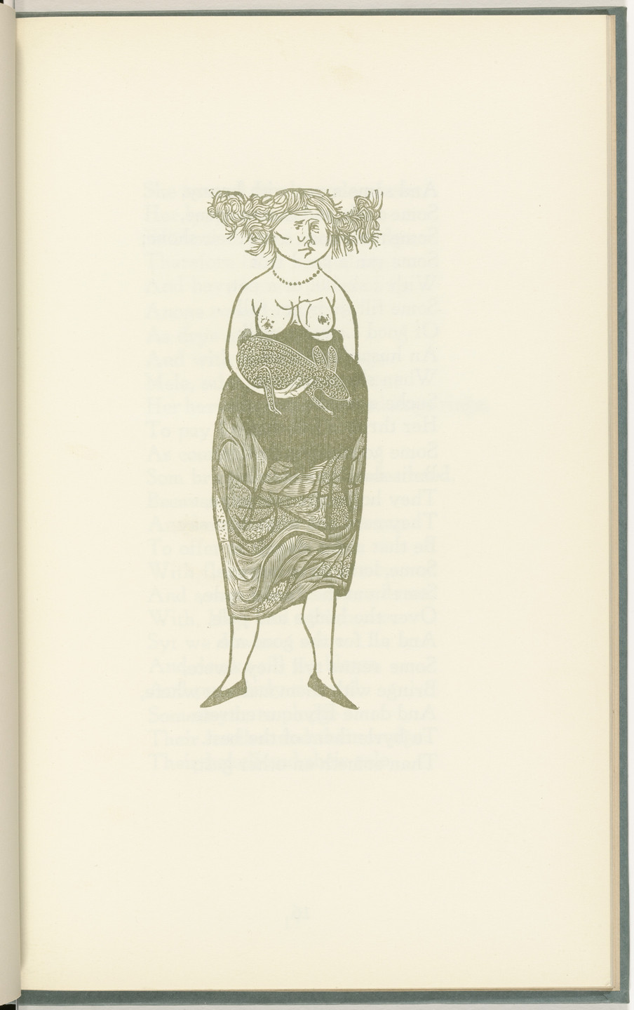 Leonard Baskin. Plate (page 15) from The Tunning of Elynour Rummynge. 1953