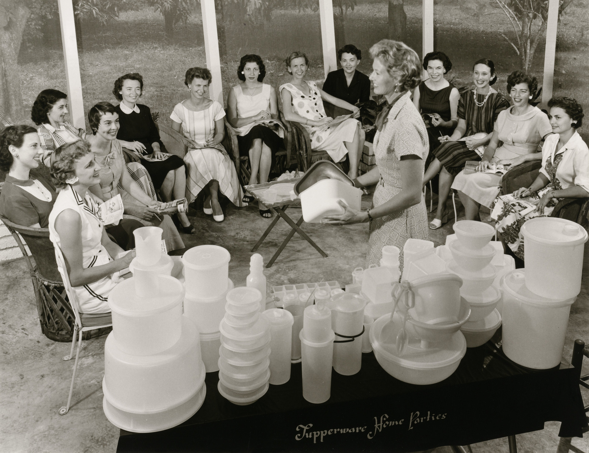 Joe Steinmetz. Tupperware Party, Sarasota, Florida. 1958