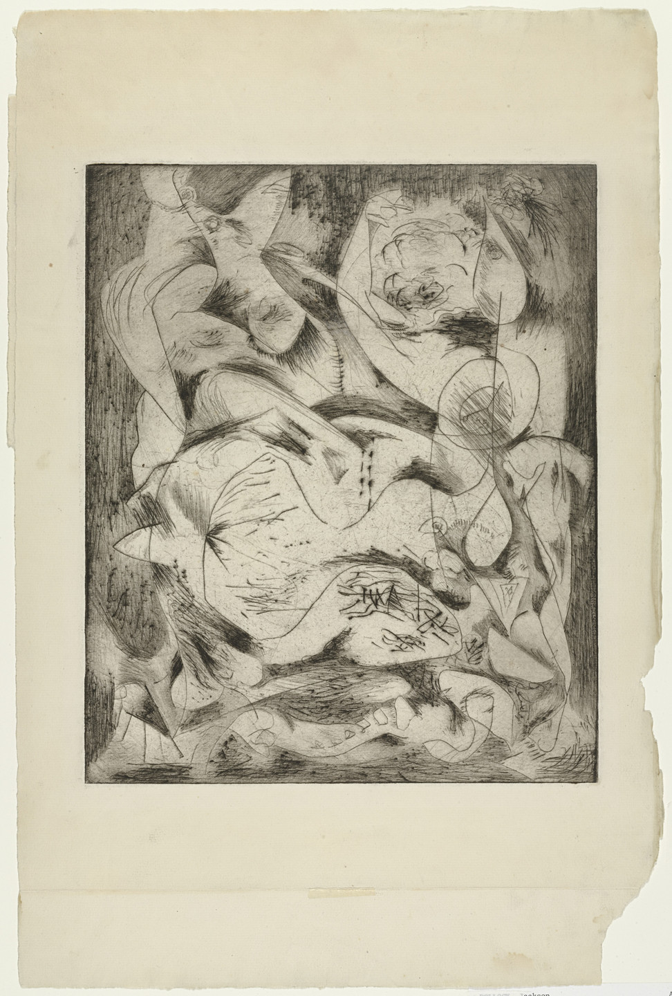 Jackson Pollock. Untitled (2), state II of III. 1944