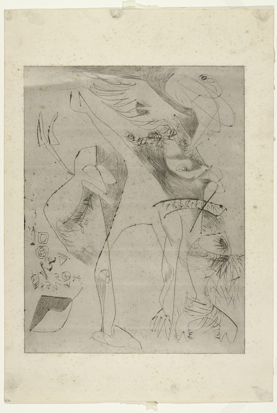 Jackson Pollock. Untitled (9), only state. 1944–1945