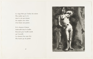 Nude Leaning on Her Elbow (Nu accoudé) (page 43) from Sable mouvant
