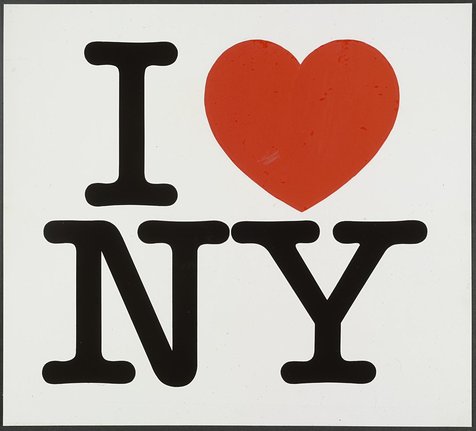 Milton Glaser. I ♥ NY Presentation Board. 1976