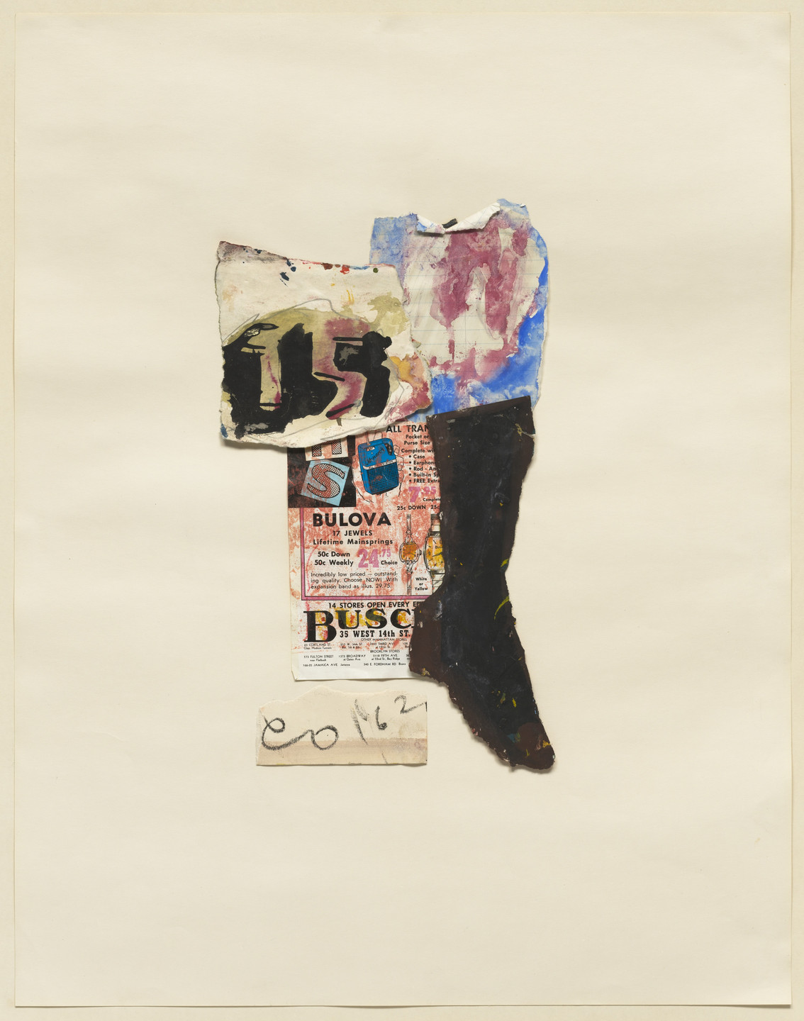 Claes Oldenburg. A Sock and 15 Cents (Studies for Store Objects). 1961, dated 1962