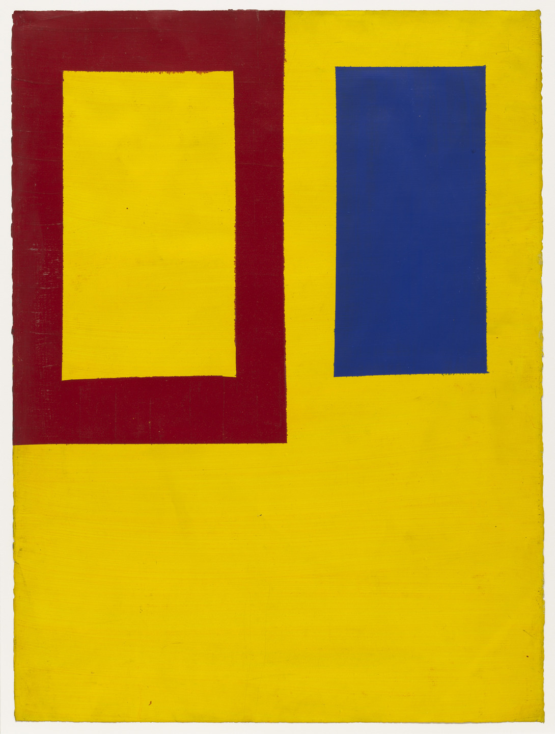 Mary Heilmann. Red, Yellow, Blue Drawing. 1976