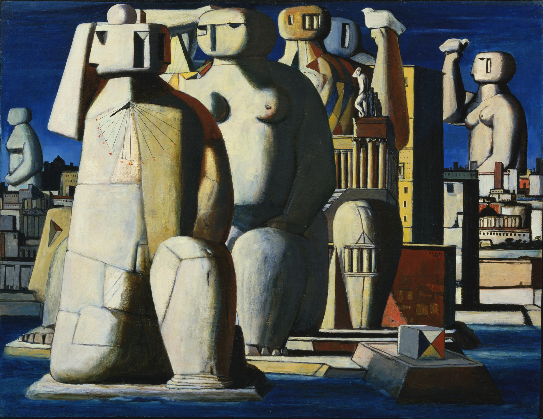 Salvatore Fiume. Island of Statues. 1948
