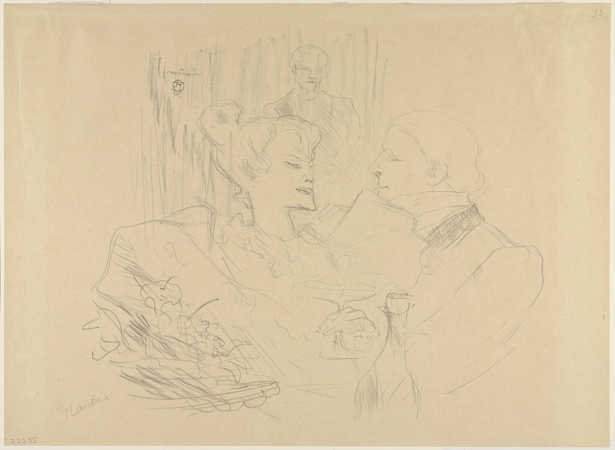 Henri de Toulouse-Lautrec. Supper in London (Souper à Londres). 1896