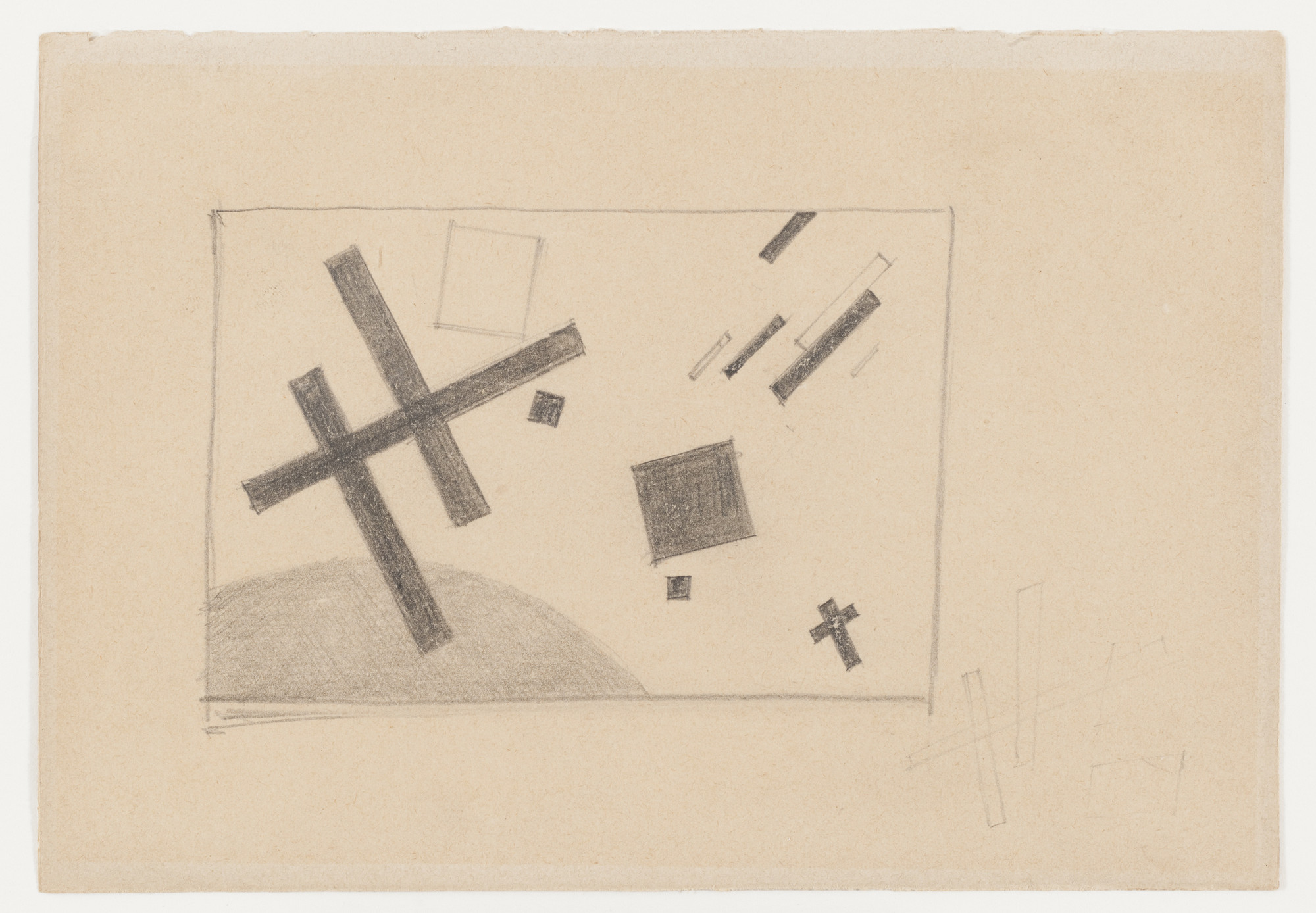 Kazimir Malevich. Suprematist Drawing. (c. 1916-17)