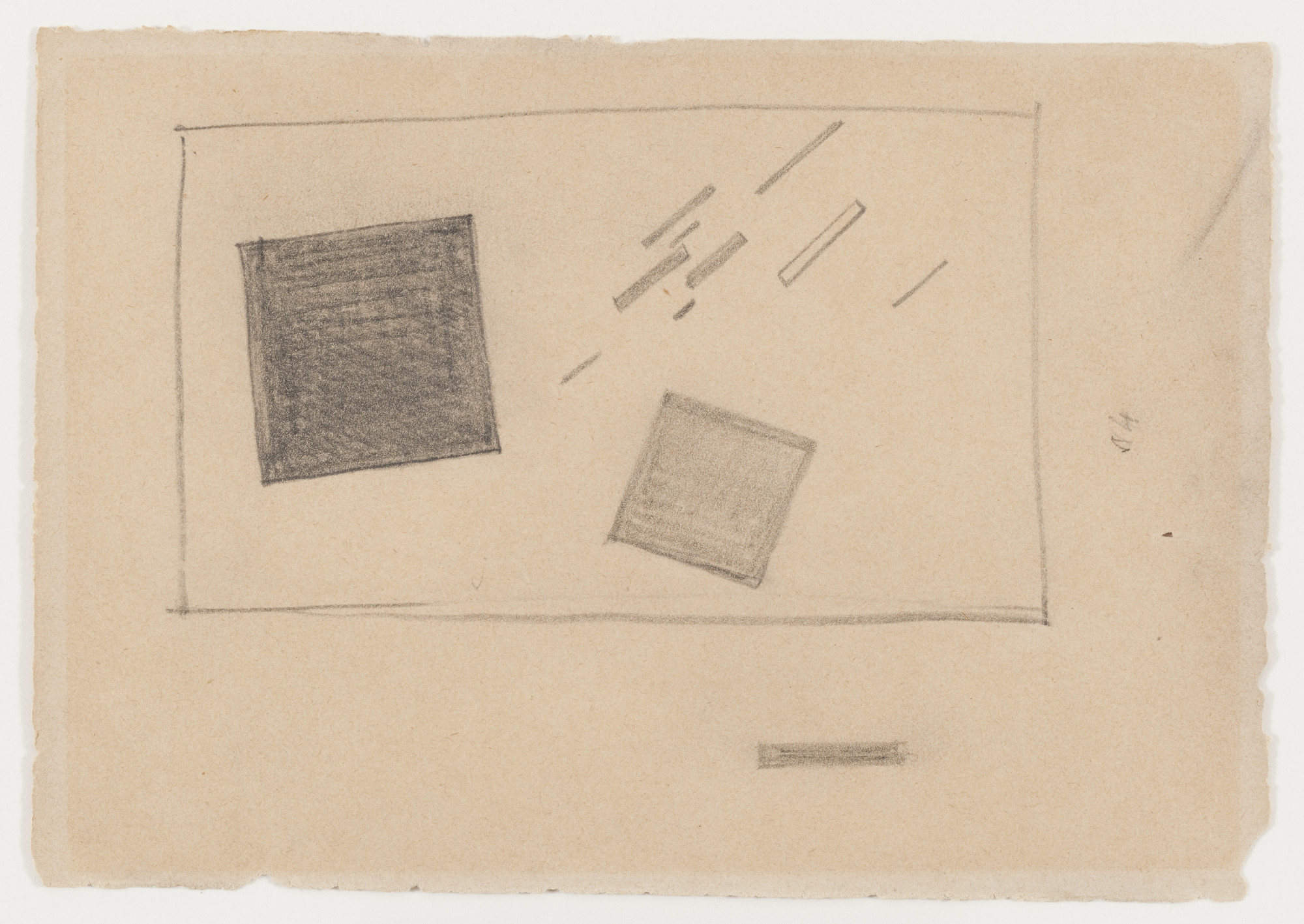 Kazimir Malevich. Suprematist Drawing. (c. 1916-17)