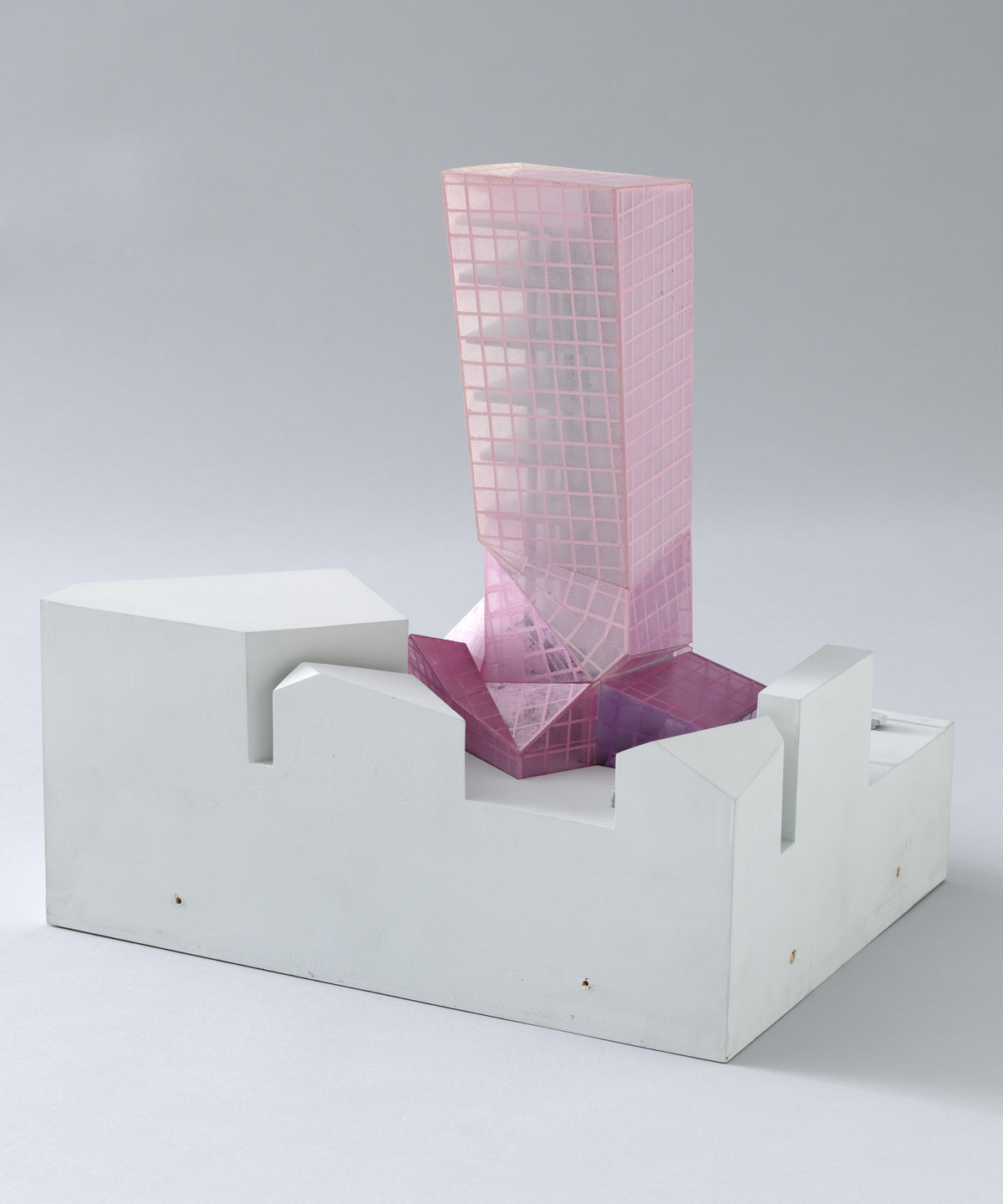 Eisenman Architects, New York, Peter Eisenman, Richard Rosson, Mark Wamble, Gregory Merryweather, Nazli Gononsay. Alteka Office Building Project, Tokyo, Japan. 1991