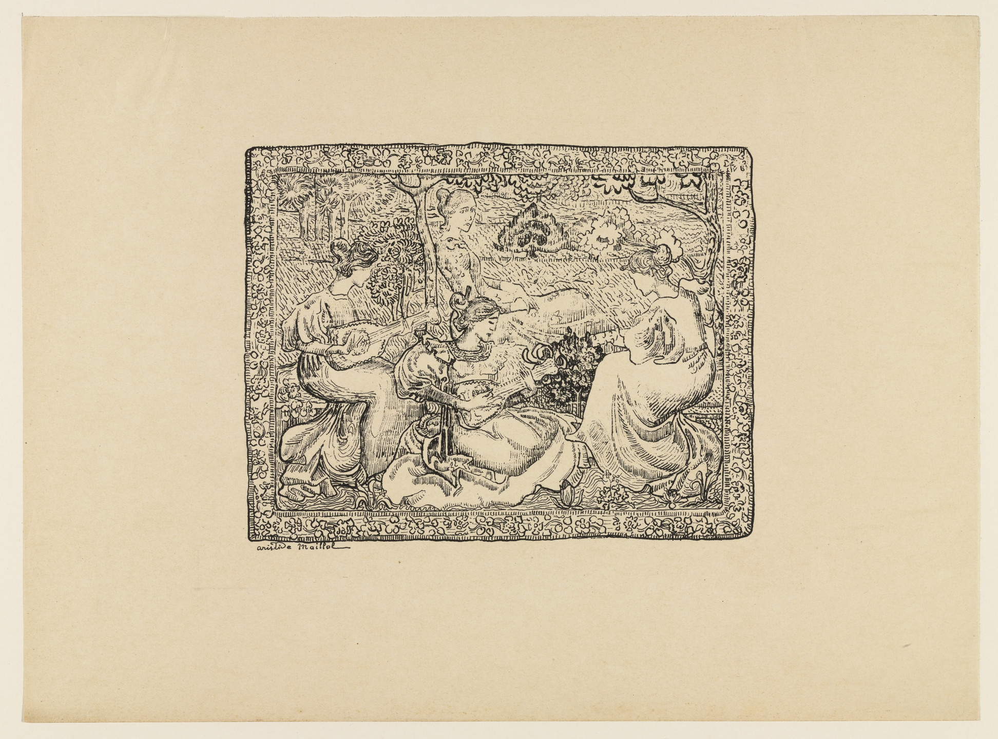 Aristide Maillol. Music (Concert Champetre). (1895)