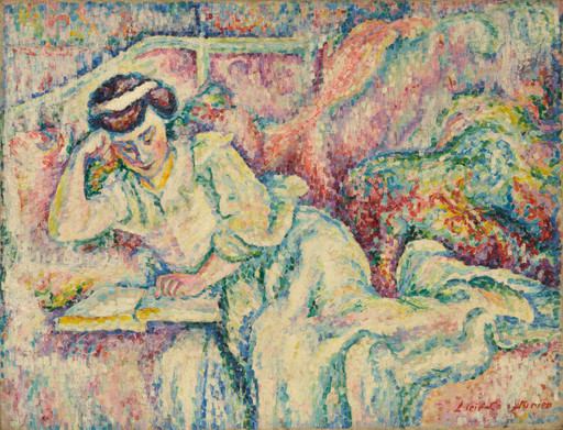 Lucie Cousturier. Woman Reading. 1907