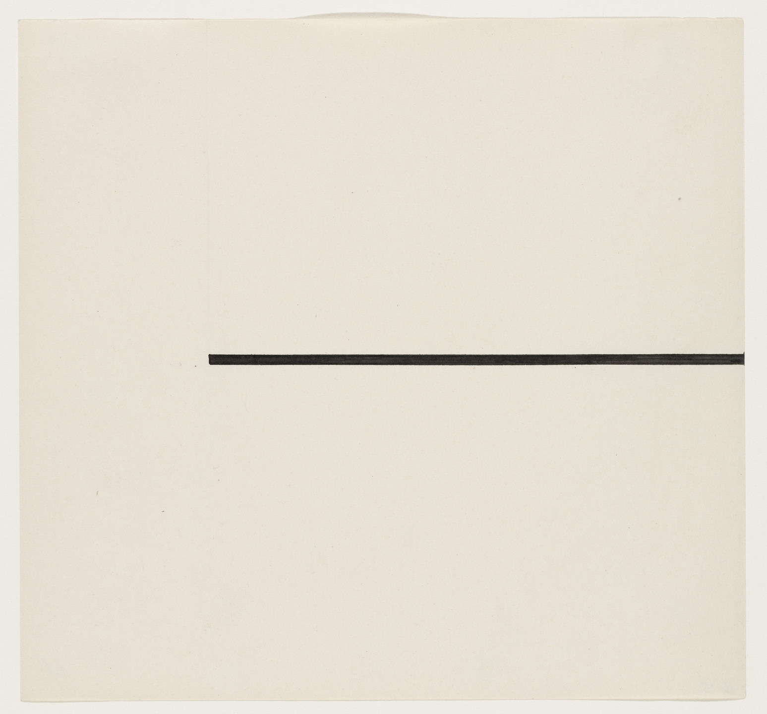 Ellsworth Kelly. Horizontal Line. 1951