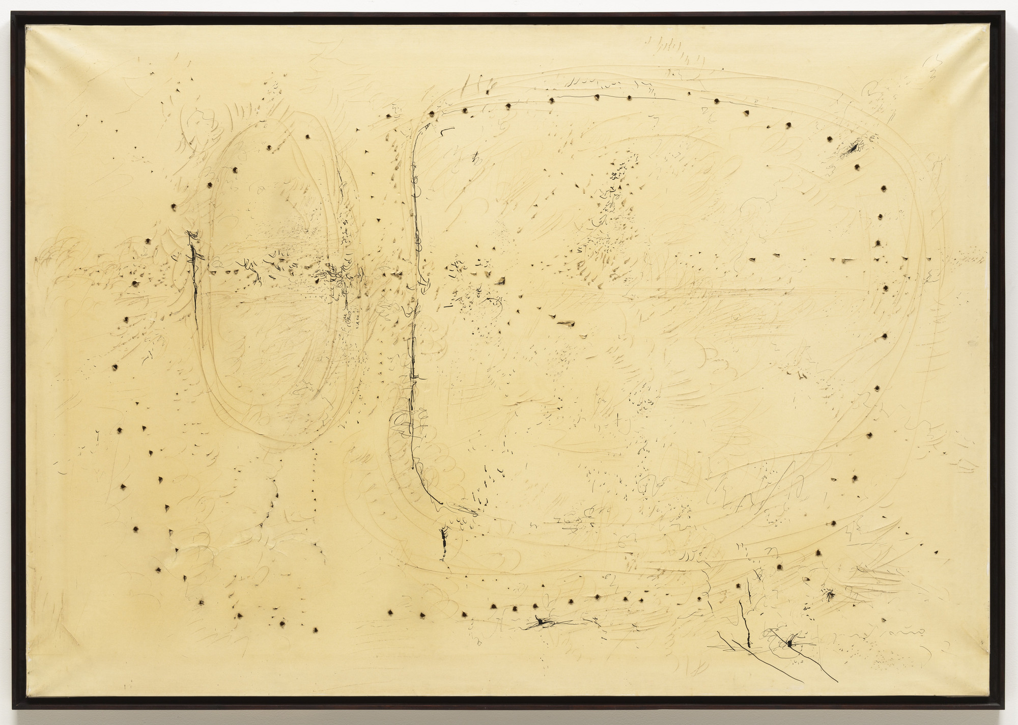 Lucio Fontana. Spatial Concept (Concetto spaziale). 1957
