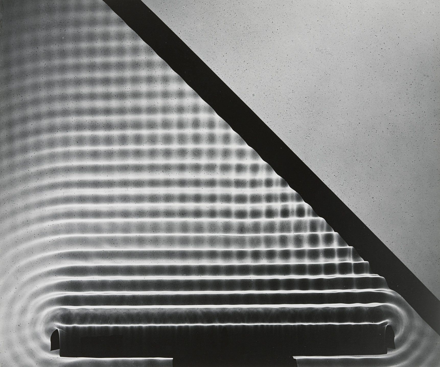 Berenice Abbott. Photogram: Wave Pattern, MIT. 1958-61