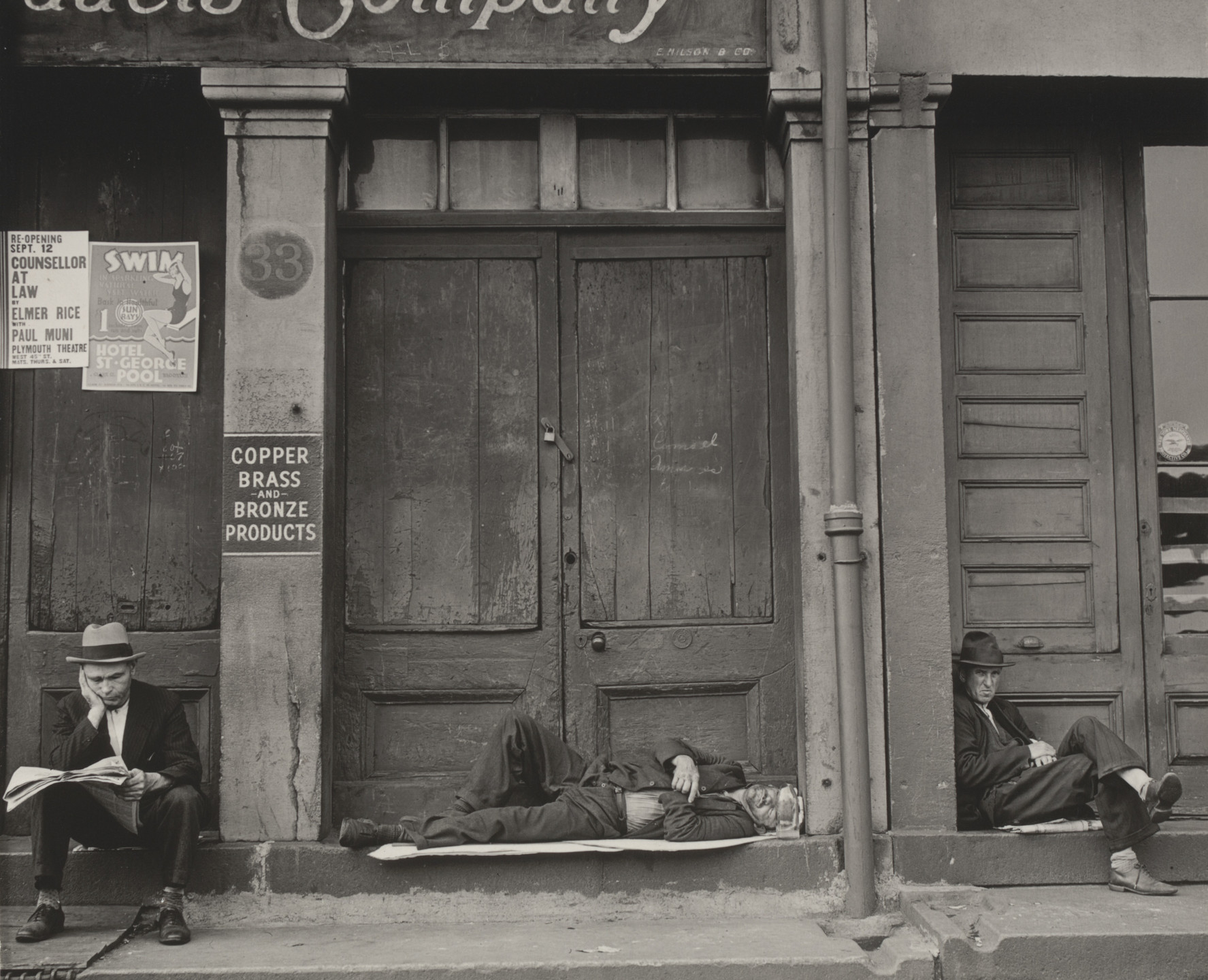 Walker Evans. South Street, New York. 1932