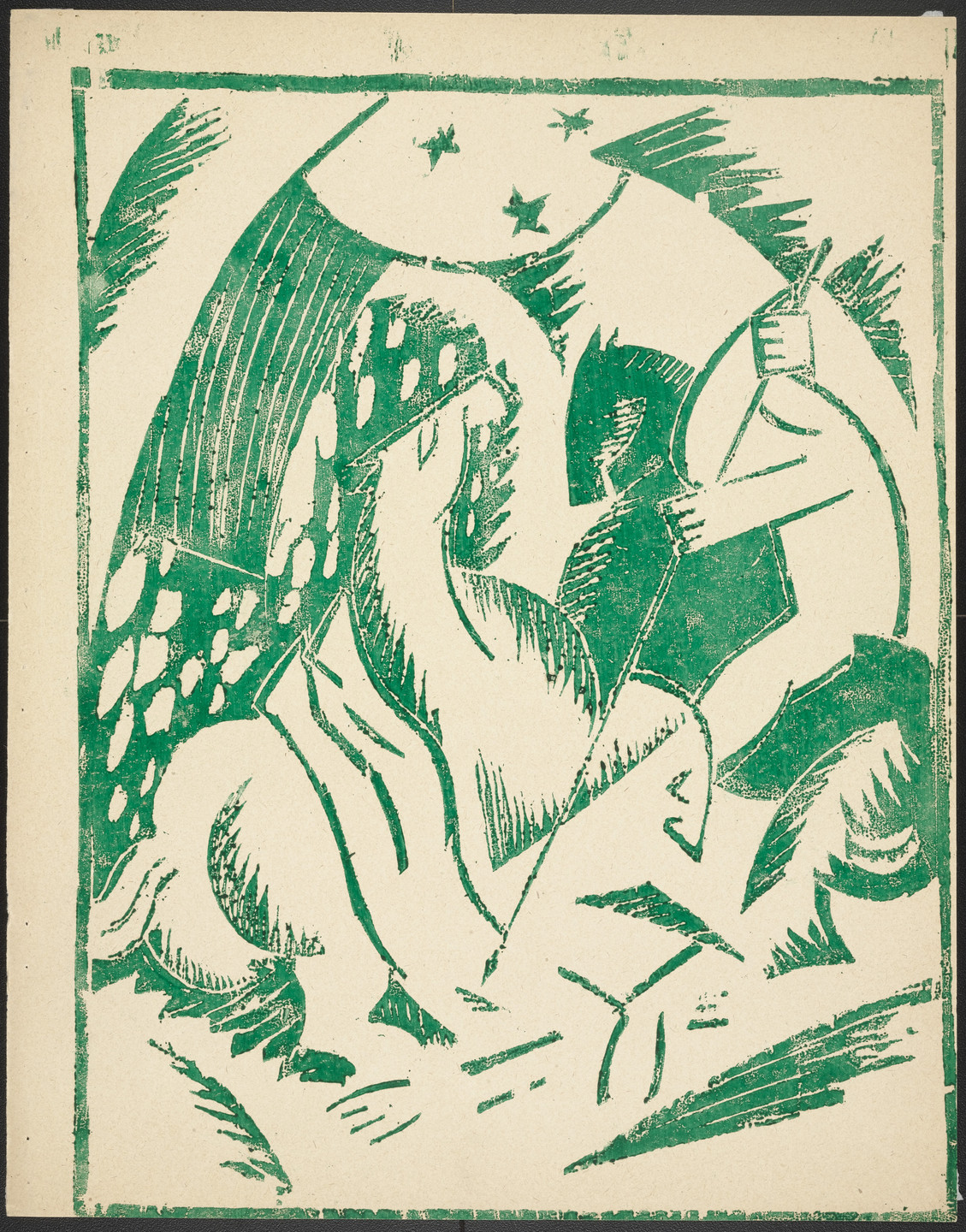 Olga Rozanova. Poedinok (Duel) from Voina (War). 1915, published 1916
