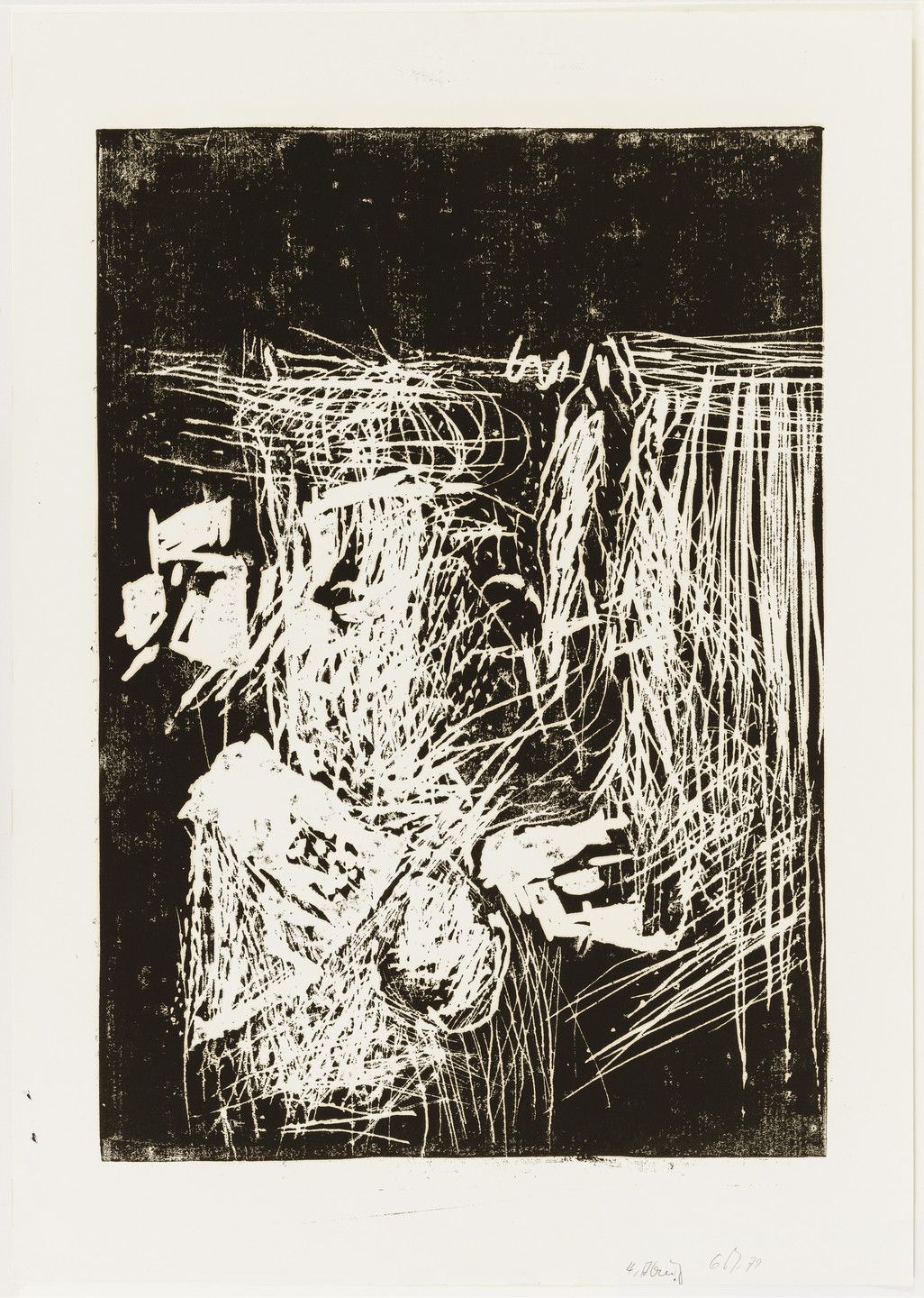 Georg Baselitz. Woman at the Window (Frau am Fenster), state IV. 1979