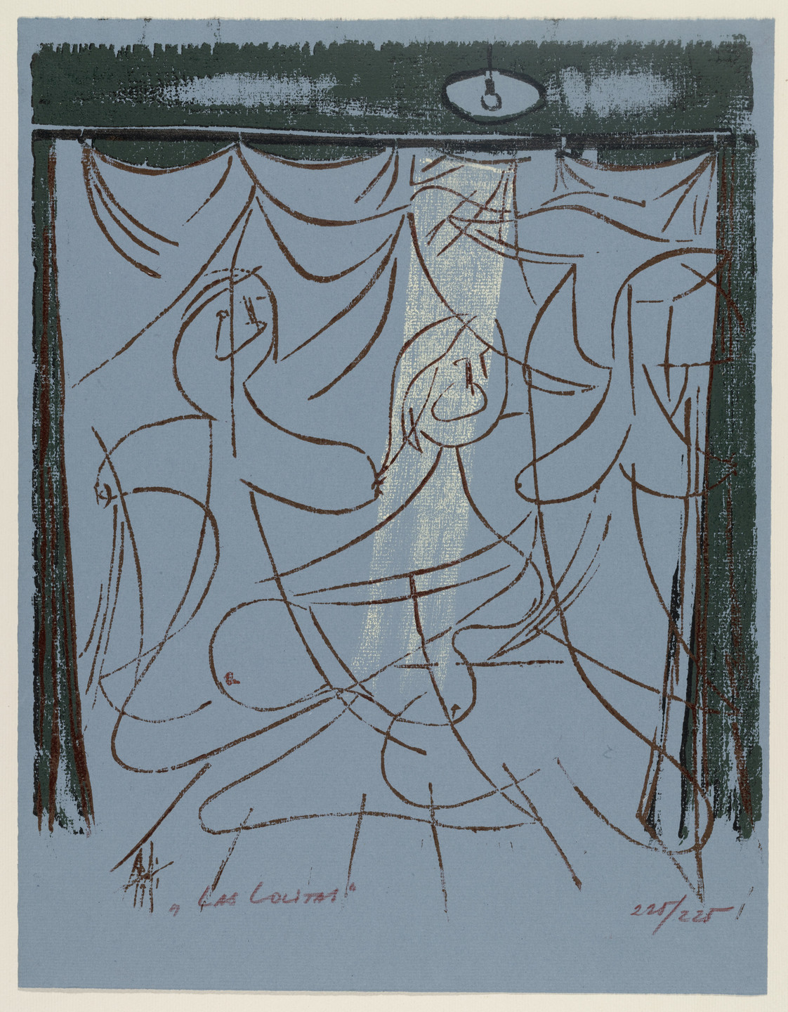 Adja Yunkers. Las Lolitas. 1952