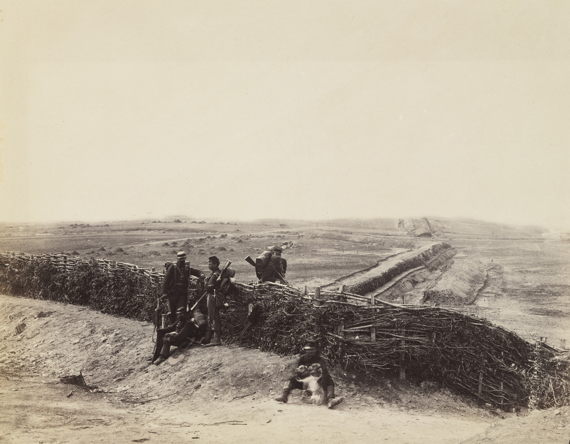 Alexander Gardner. Fortifications on heights of Centreville, Virginia. March 1862