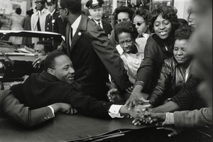 Baltimore, Maryland: Dr. Martin Luther King, Jr. being greeted upon his return to the United States after receiving the Nobel Peace Prize
