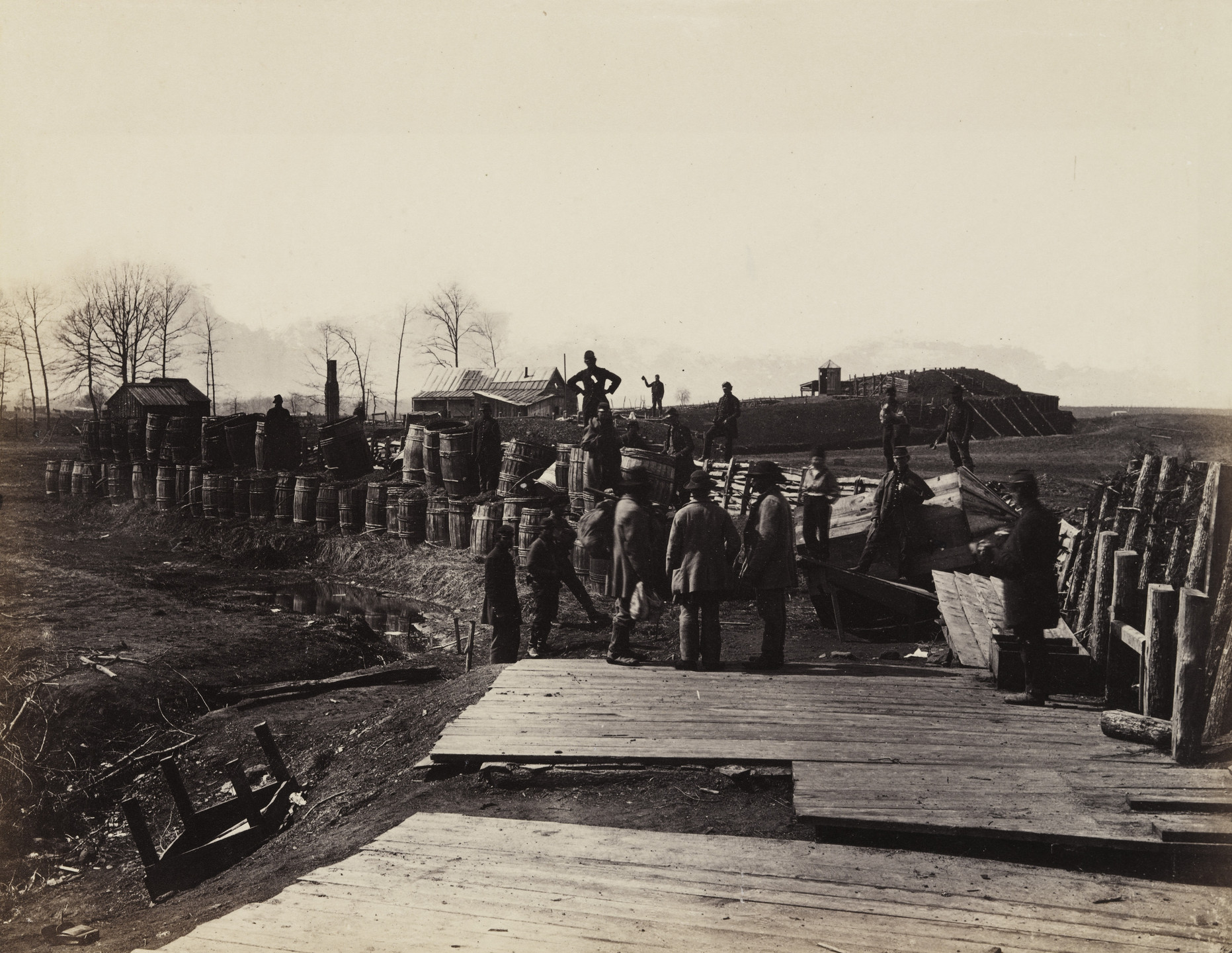 Alexander Gardner. Fortifications at Manassas. March 1862