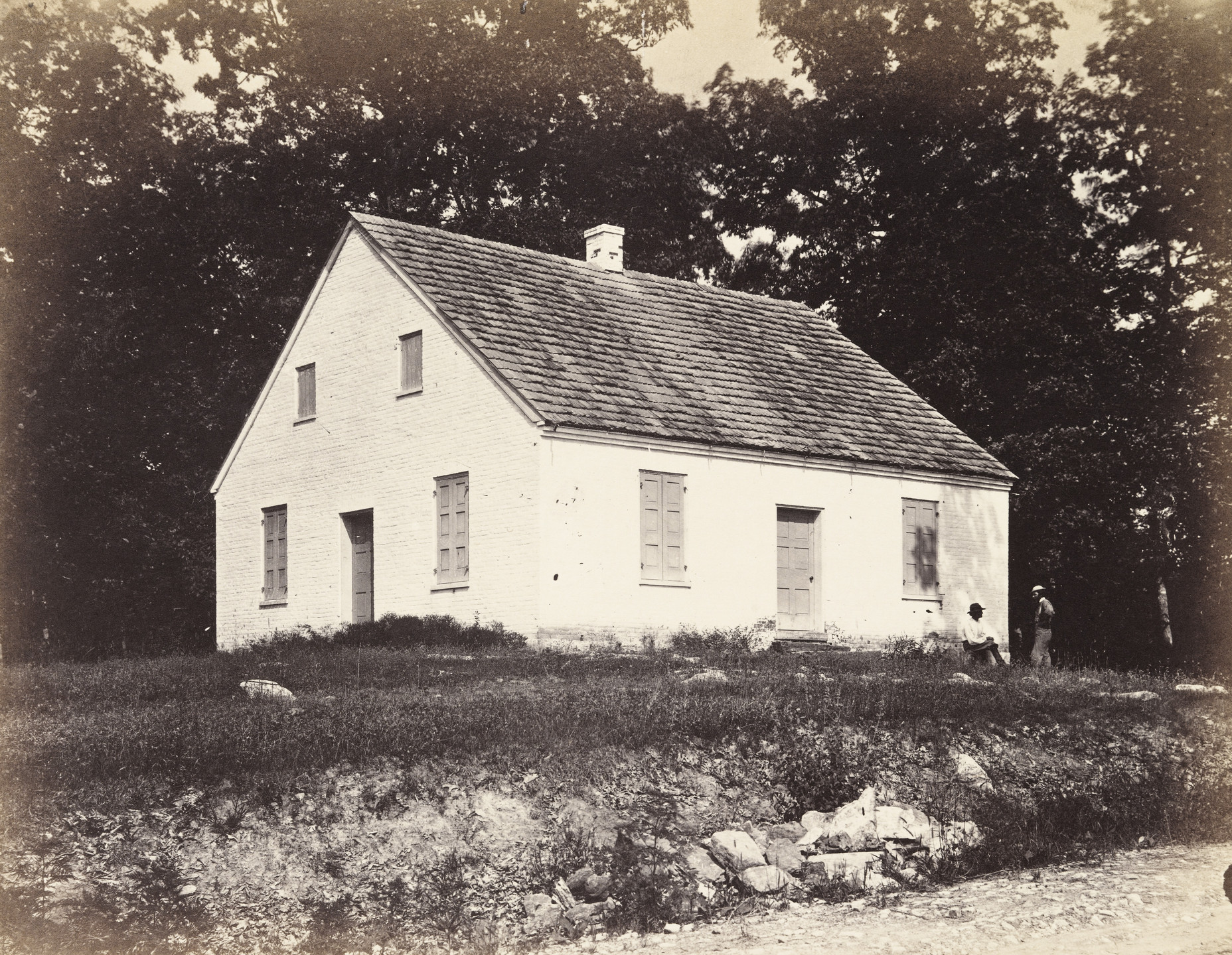 Alexander Gardner. Dunker Church, Battle-Field of Antietam, Maryland. July, 1863