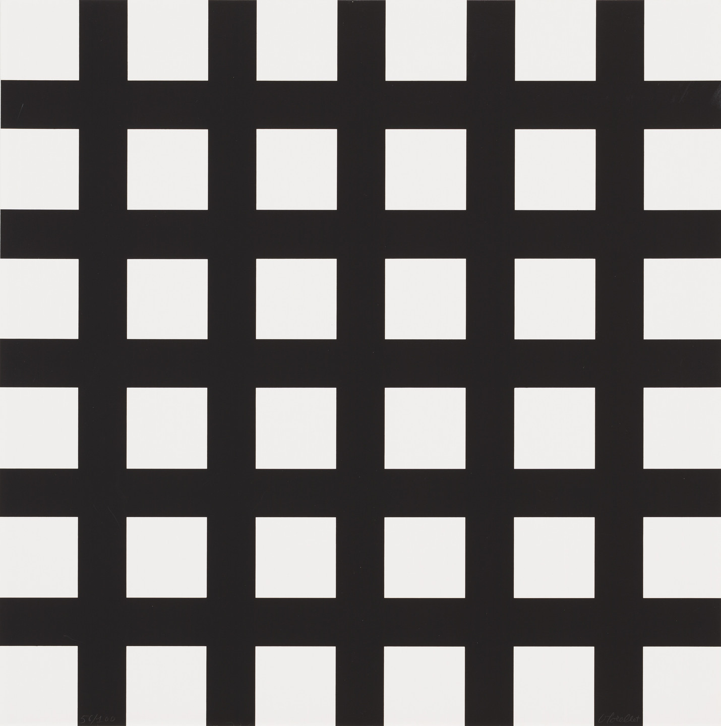 François Morellet. Untitled from 8 Trames 0°90° (8 Wefts 0°90°). (1974)