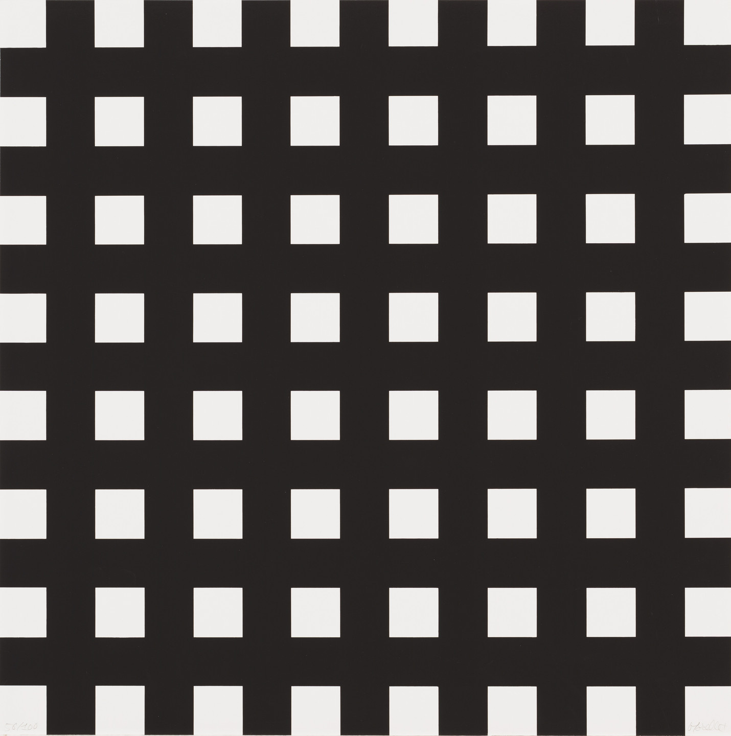 François Morellet. Untitled from 8 Trames 0°90° (8 Wefts 0°90°). (1974)