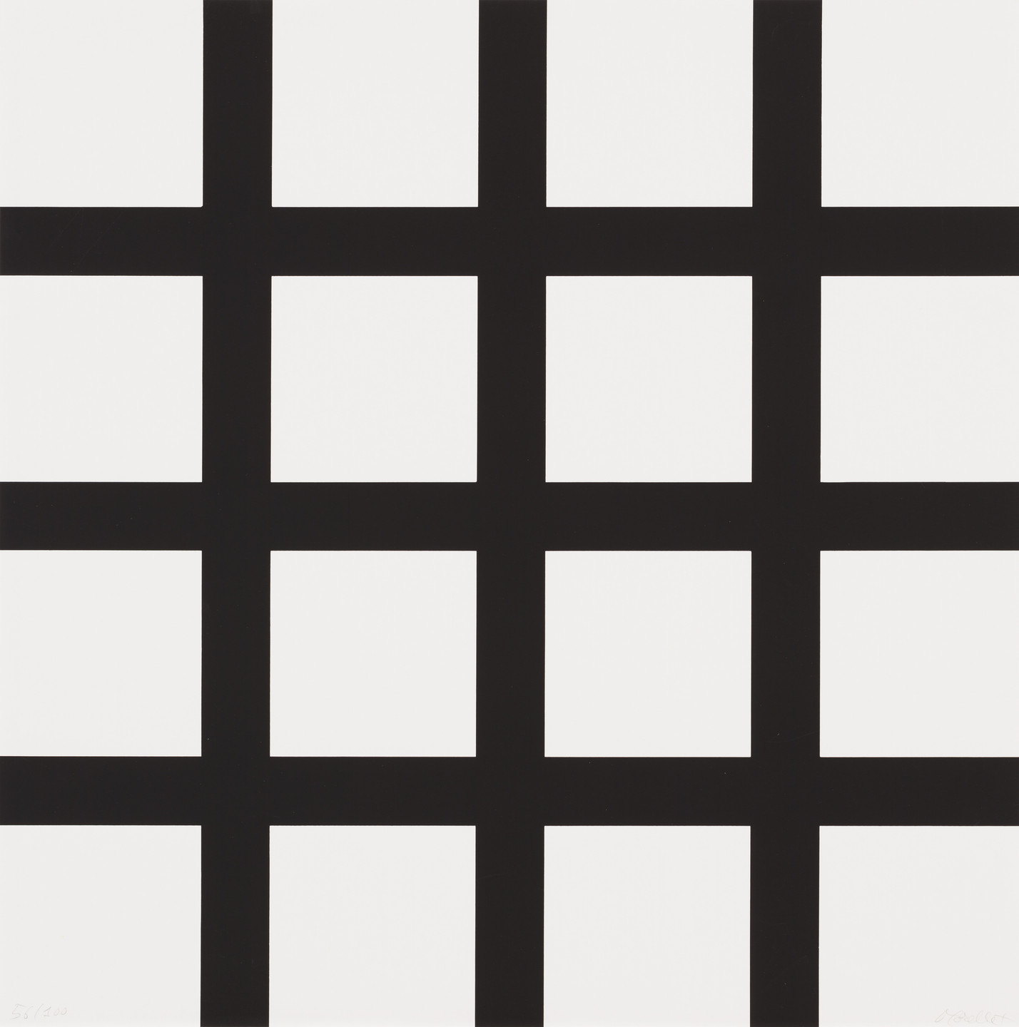 François Morellet. Untitled from 8 Trames 0°90° (8 Wefts 0°90°). (1974)
