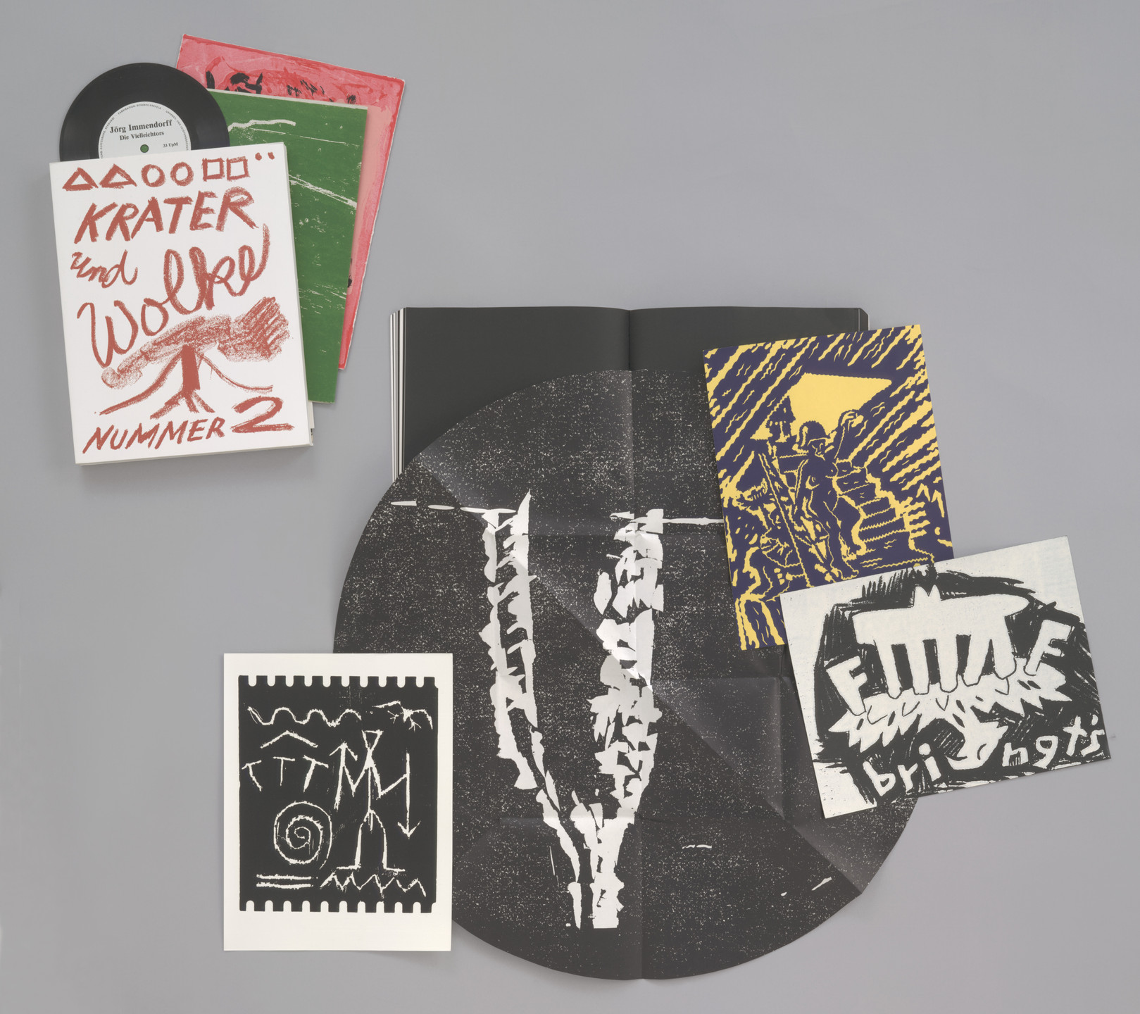 Georg Baselitz, James Lee Byars, Jörg Immendorff, Per Kirkeby, Markus Lüpertz, A.R. Penck (Ralf Winkler), Various Artists. Krater und Wolke 1-5. 1982–90