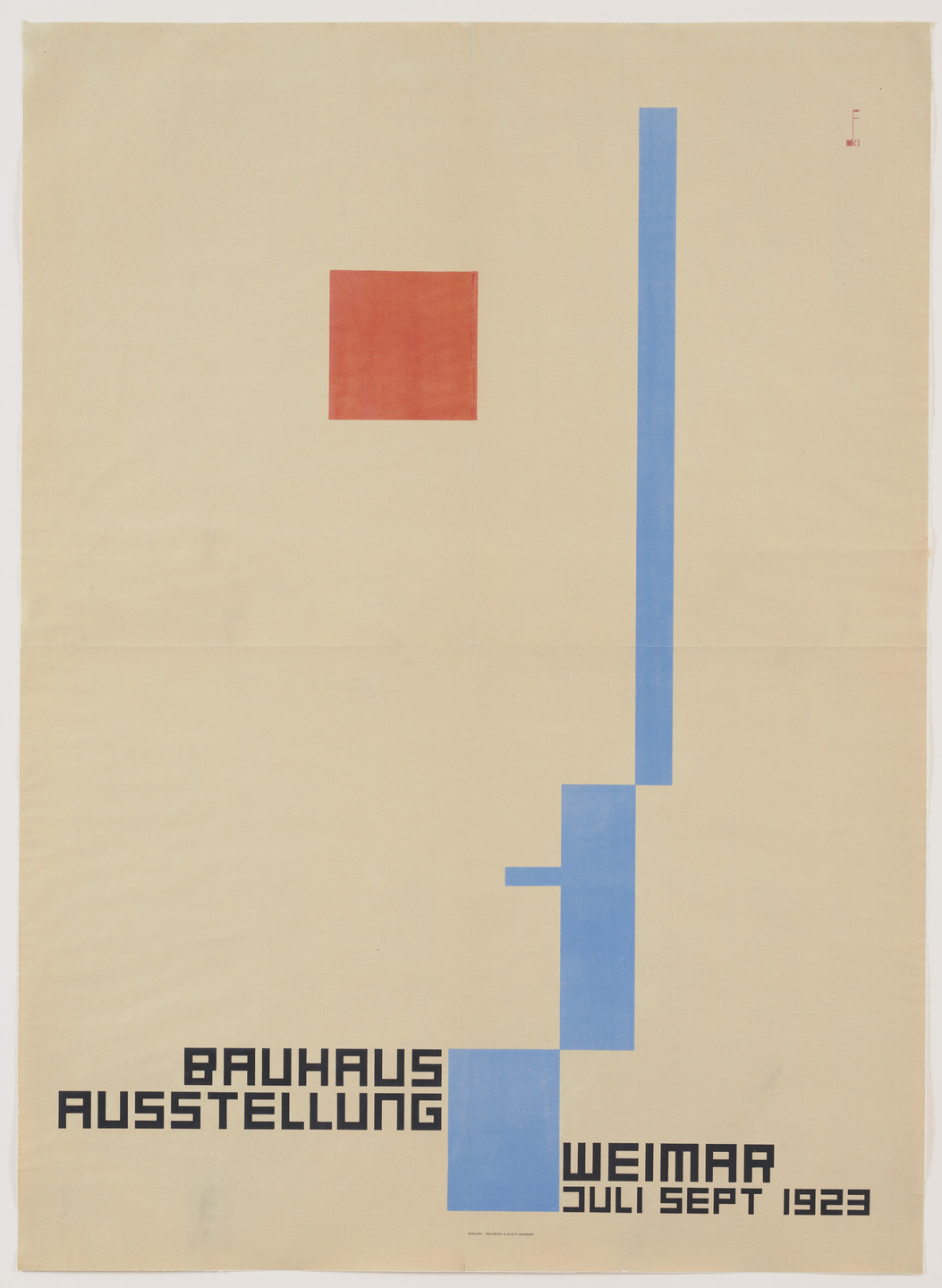 Fritz Schleifer. Bauhaus Ausstellung. 1923