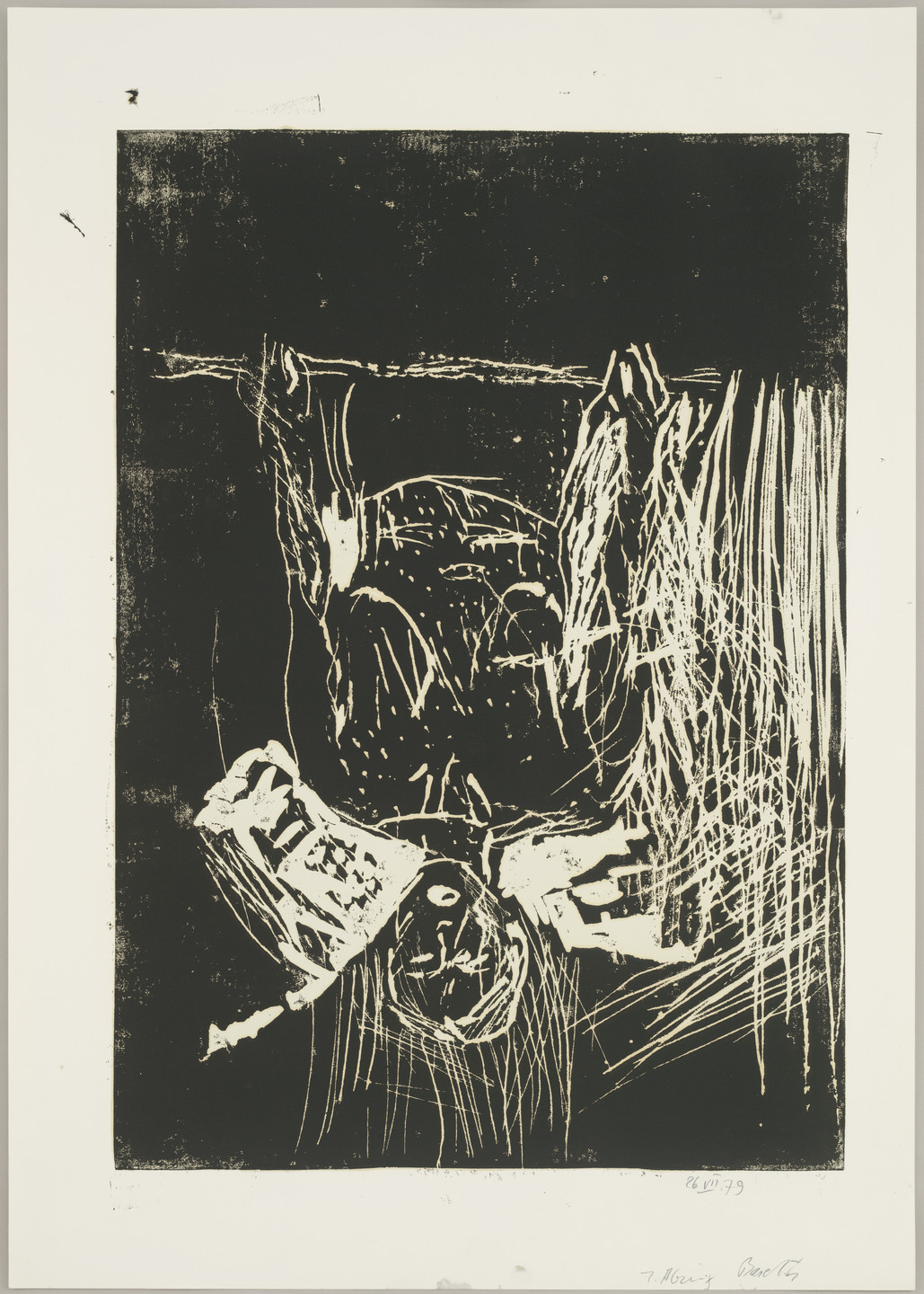 Georg Baselitz. Woman at the Window (Frau am Fenster), state I. 1979
