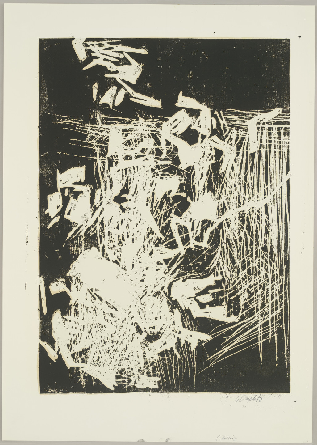 Georg Baselitz. Woman at the Window (Frau am Fenster), state VI. 1979