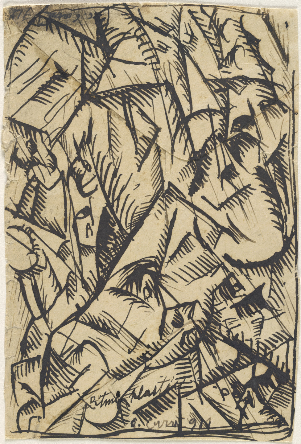 Carlo Carrà. Ritmi Plastici. 1911