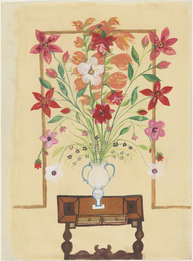 Bertha Trabich. Vase with Flowers. c. 1937–41
