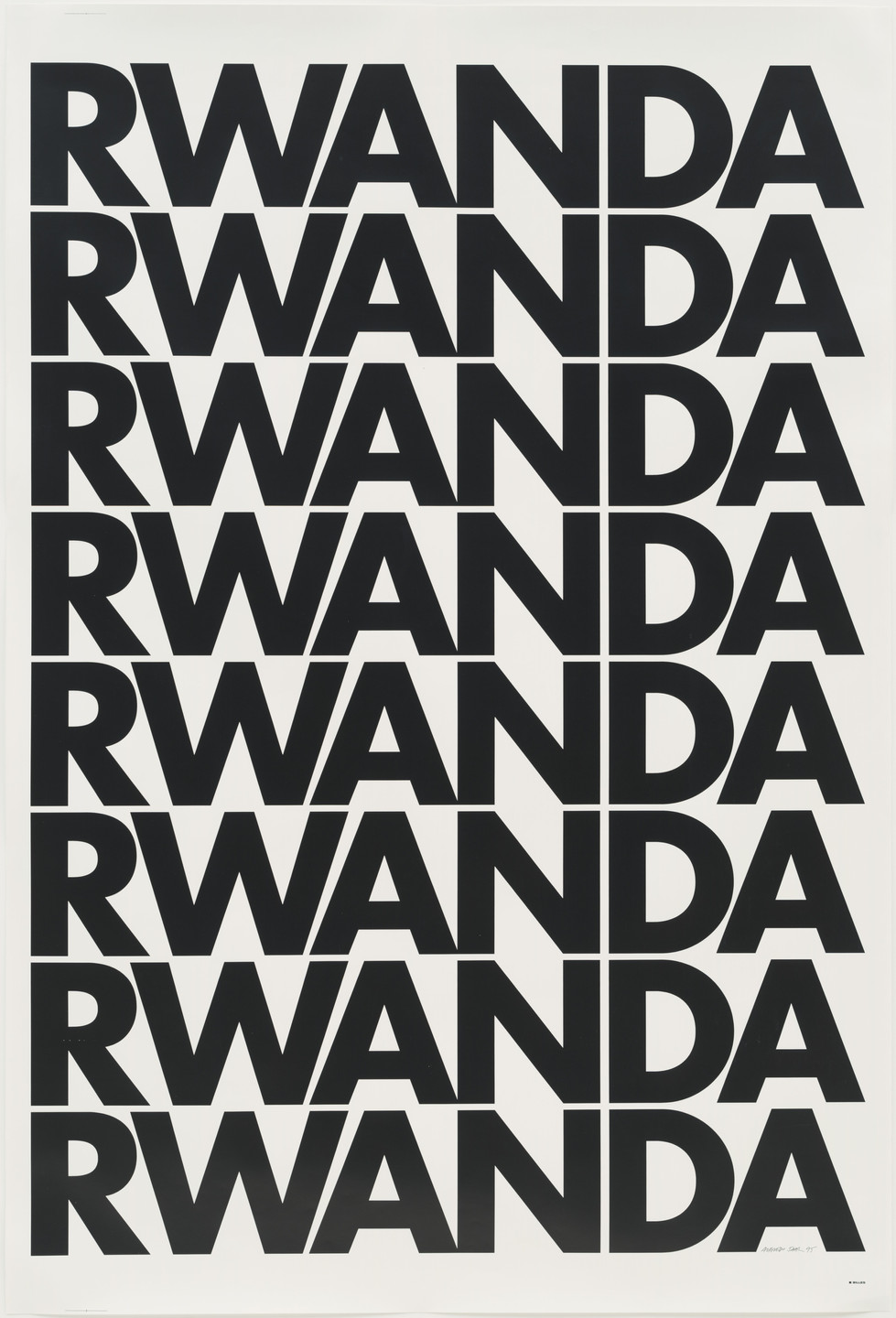 Alfredo Jaar. Rwanda, Rwanda. 1994
