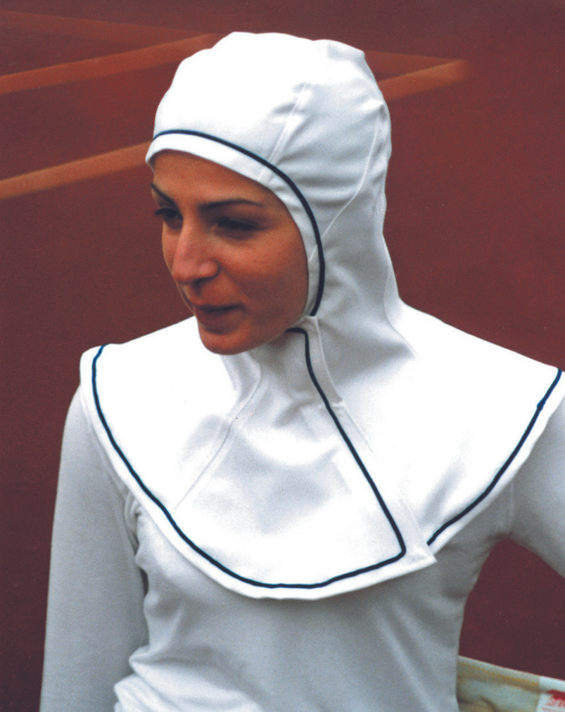Cindy van den Bremen. Capsters Sports Headgear for Muslim Women. Tennis version. 1999