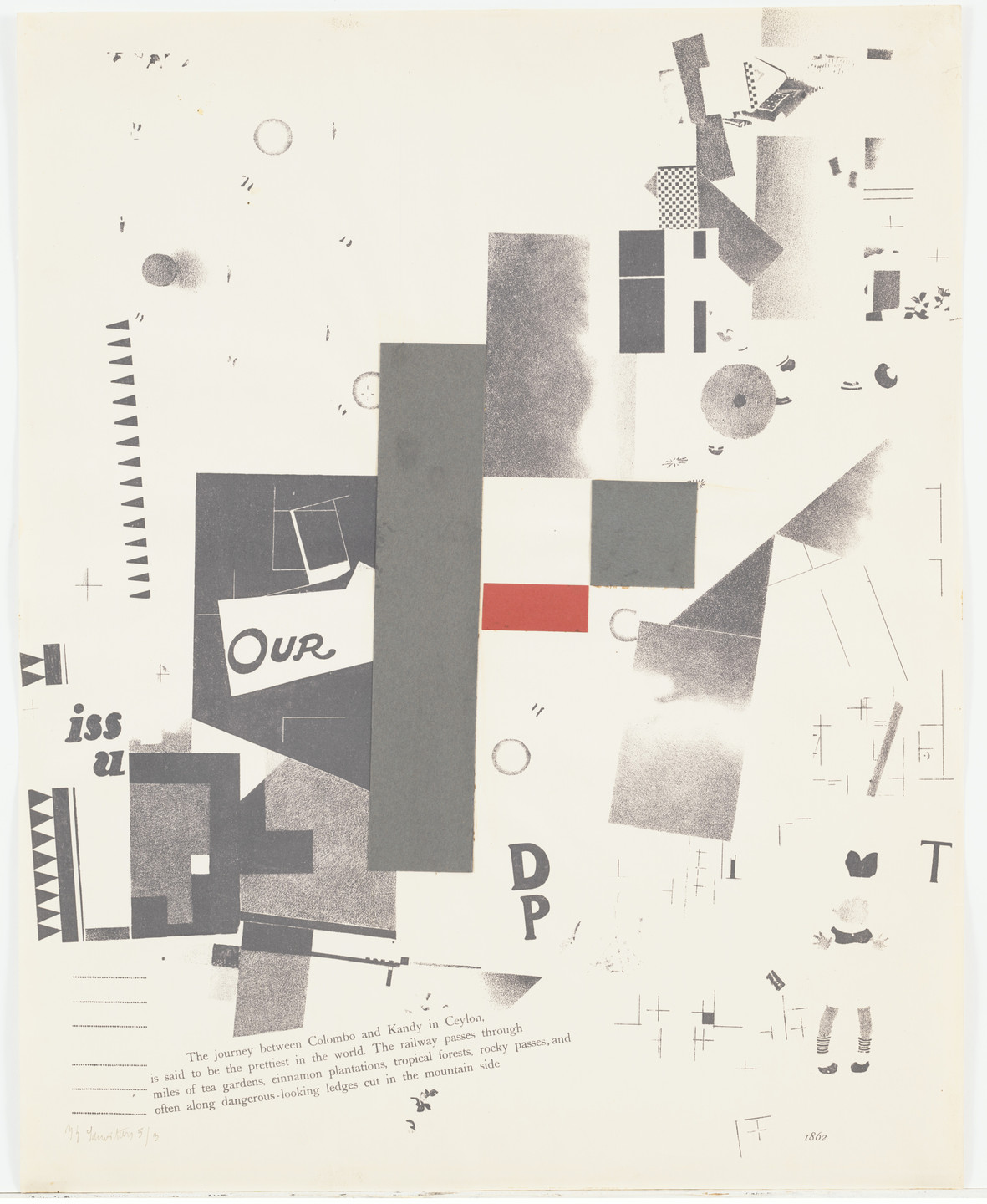 Kurt Schwitters. Plate 3 from Merz 3. 1923