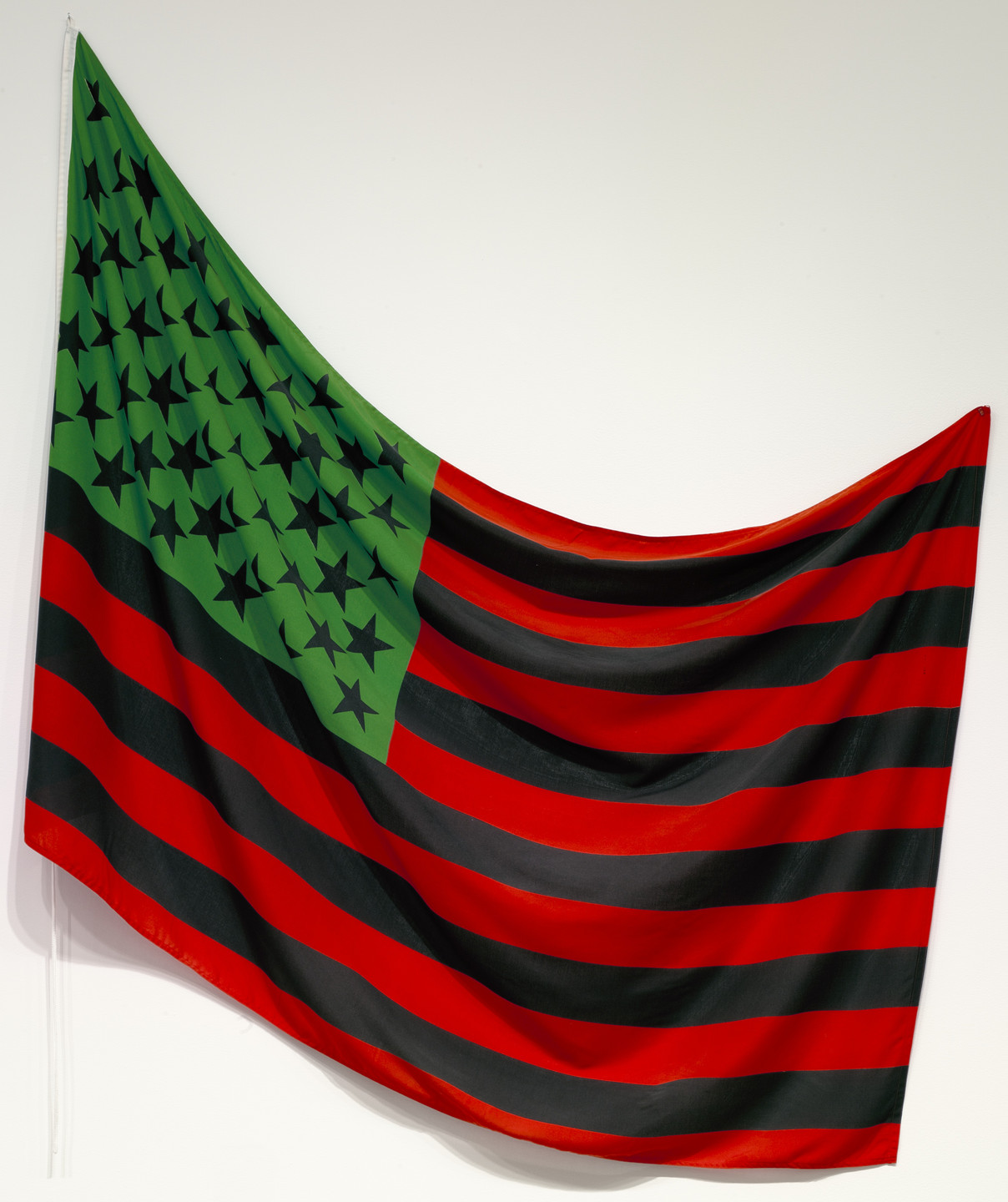 David Hammons. African-American Flag. 1990