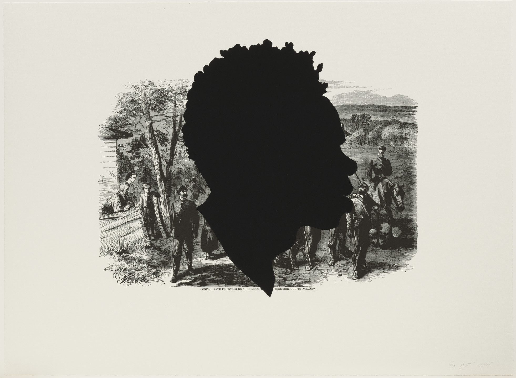Kara Walker. Confederate Prisoners Being Conducted from Jonesborough to Atlanta from Harper&#39;s Pictorial History of the Civil War (Annotated). 2005