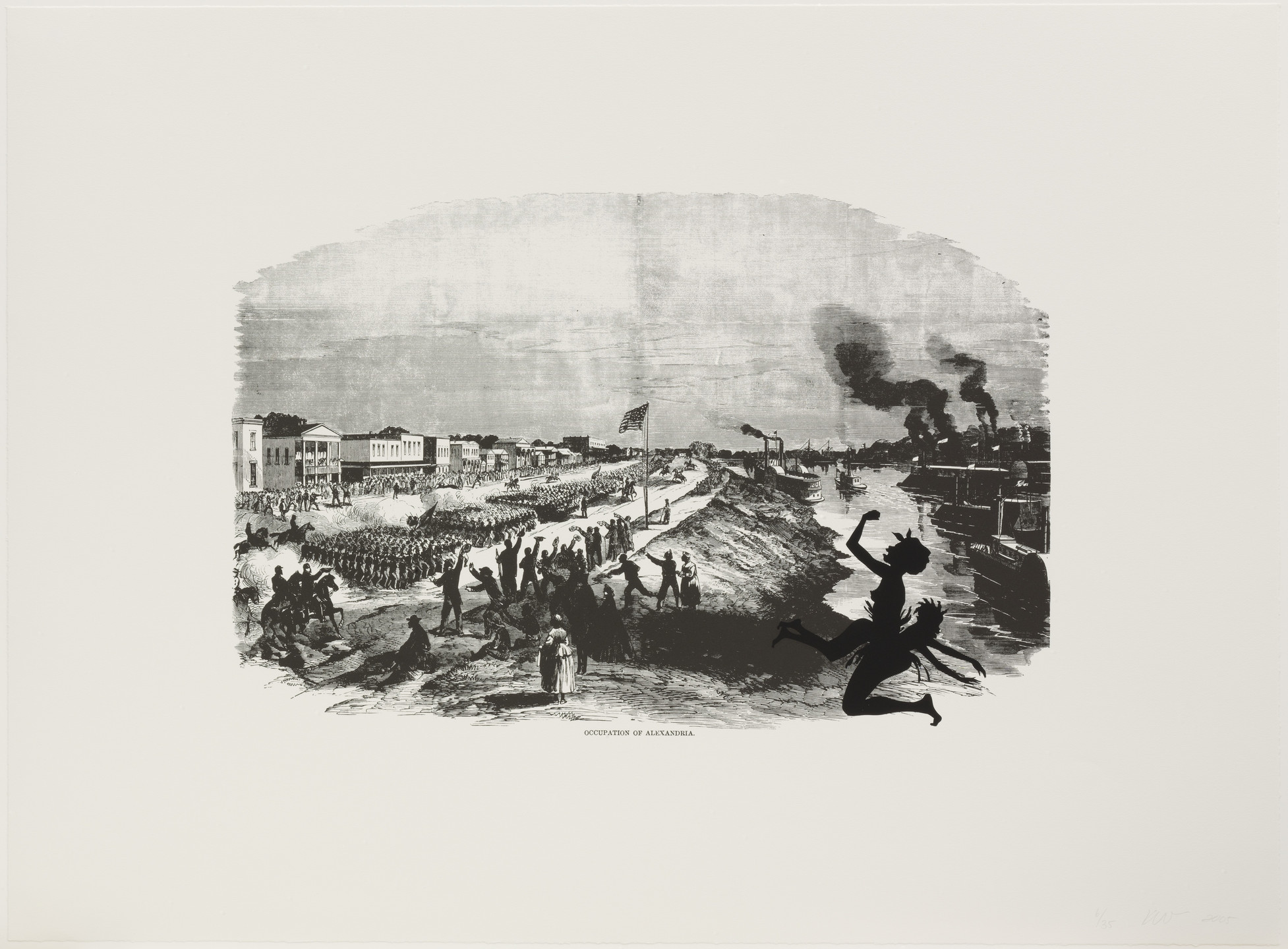 Kara Walker. Occupation of Alexandria from Harper&#39;s Pictorial History of the Civil War (Annotated). 2005
